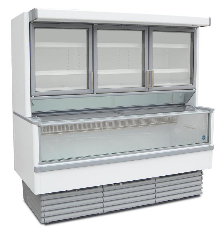 Bild 1: Iarp Tiefkühl-Wandvitrine mit Oberschrank - Gaya 20 TOP N